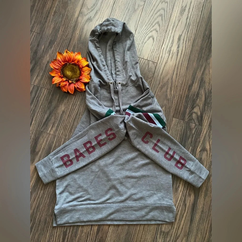 🌻5/$25🌻LLD by AEROPOSTALE “Babes Club” Hooded Sweatshirt | X-SMALL | - Picture 5 of 6